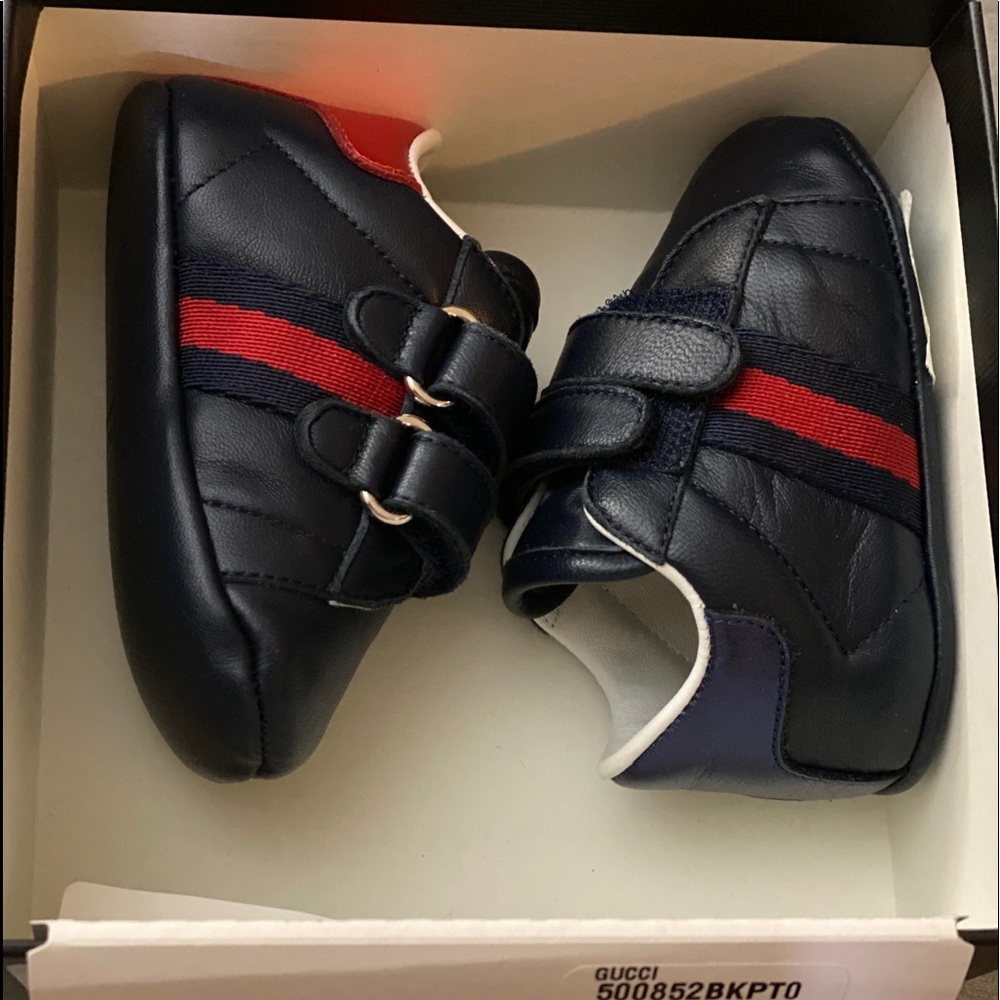 Gucci ace baby newborn snap sneakers NWT - Picture 13 of 15